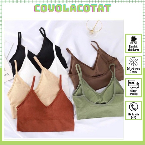 FREESHIP XTRA Áo Bra Nữ-Áo Bra Gân Chiết Eo Tập GymFREESHIP Bra Hở Vai Siêu hot