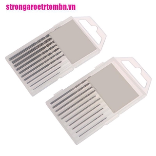 Hộp 10 mũi khoan mini hss 0.8mm-3.0mm