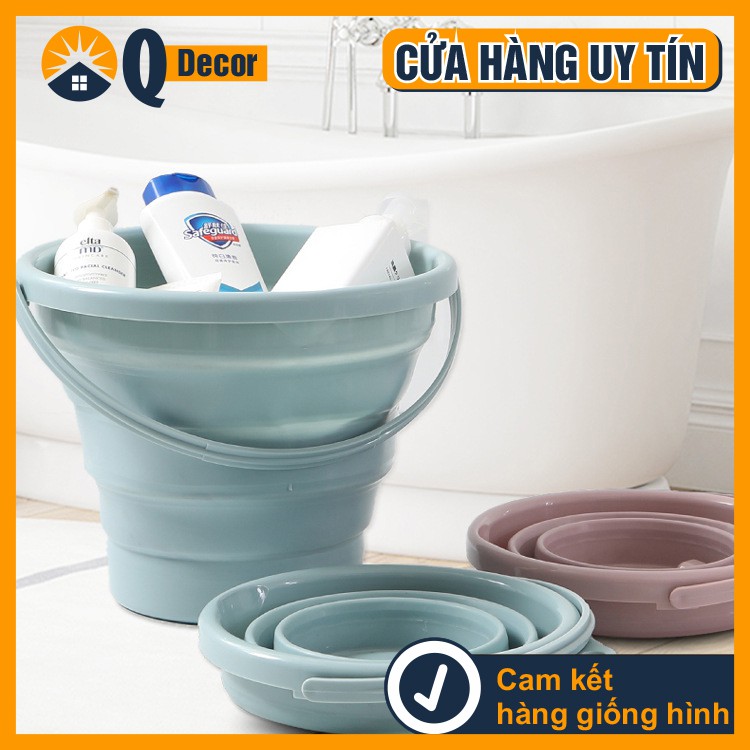 Xô Nhựa Gấp Gọn Xếp Gọn 10 Lít