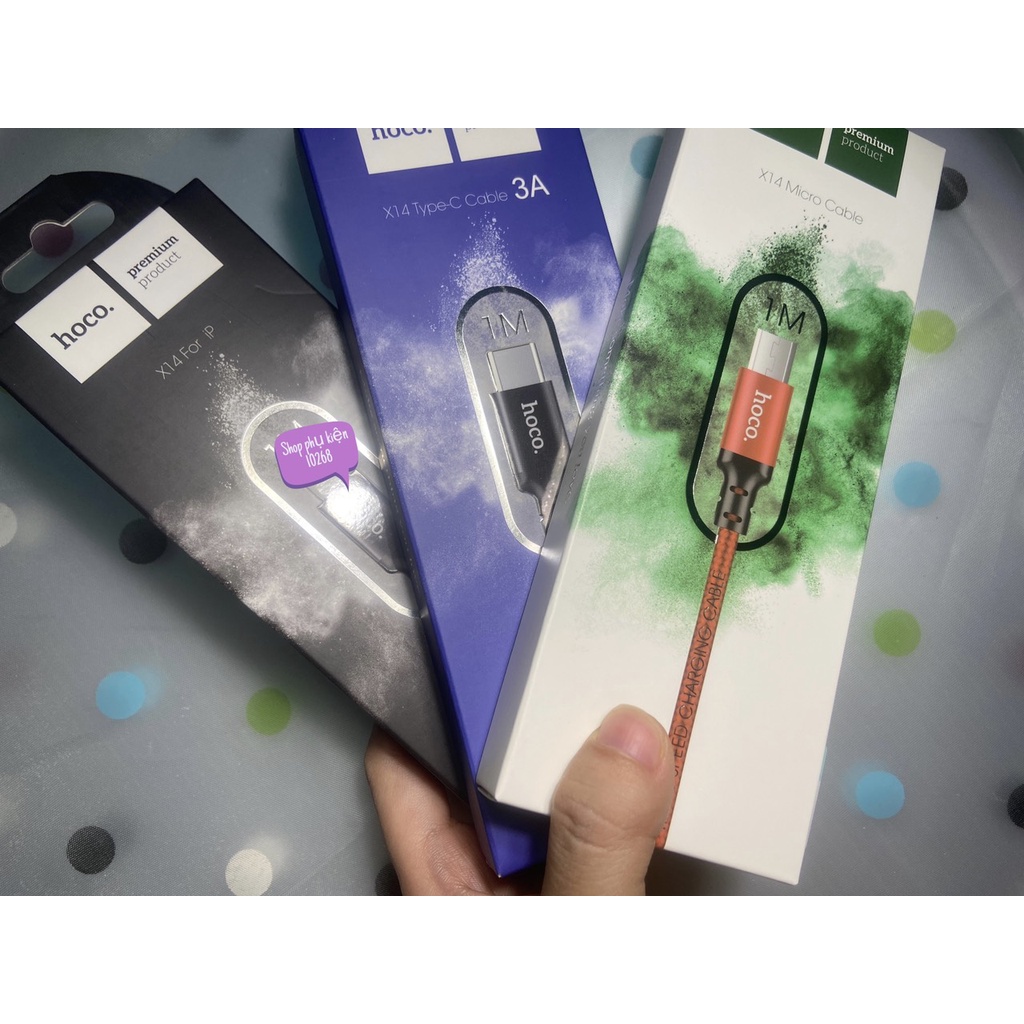 Cáp sạc,dây sạc ĐT dài 1m 2m bọc dù hỗ trợ sạc nhanh cho IP/micro Usb/Type C- Bảo hành 06 tháng
