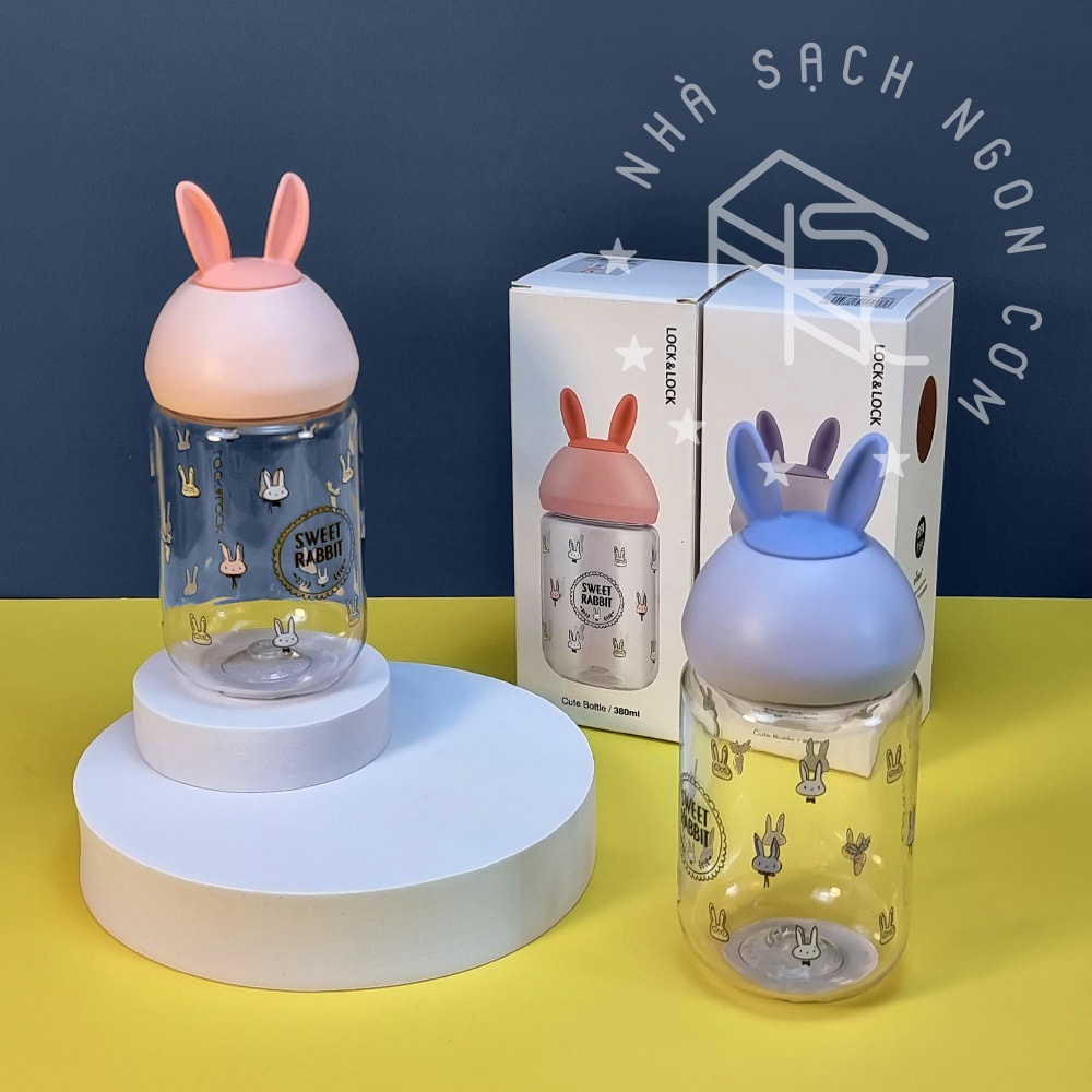 Bình nước trẻ em Lock&amp;Lock Cute Bottle 380ml ABF652