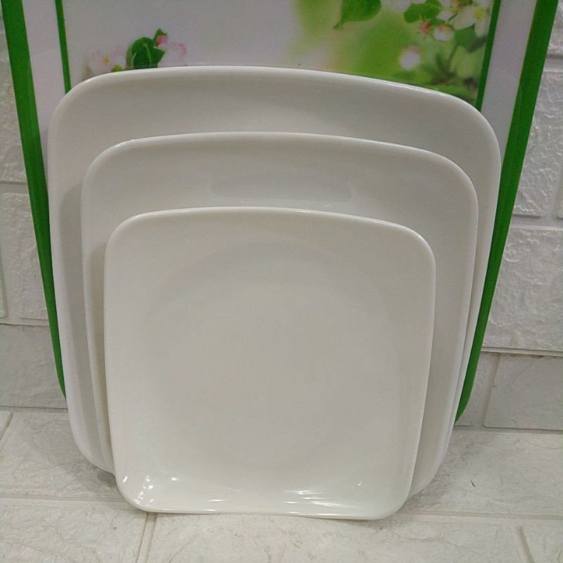 Đĩa phíp vuông trắng 16×16cm, 19×19 cm,22×22cm