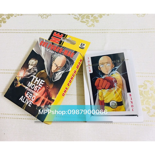 Bộ bài anime ONE punch-man , bộ tú one punch -man 54 ảnh khác nhau
