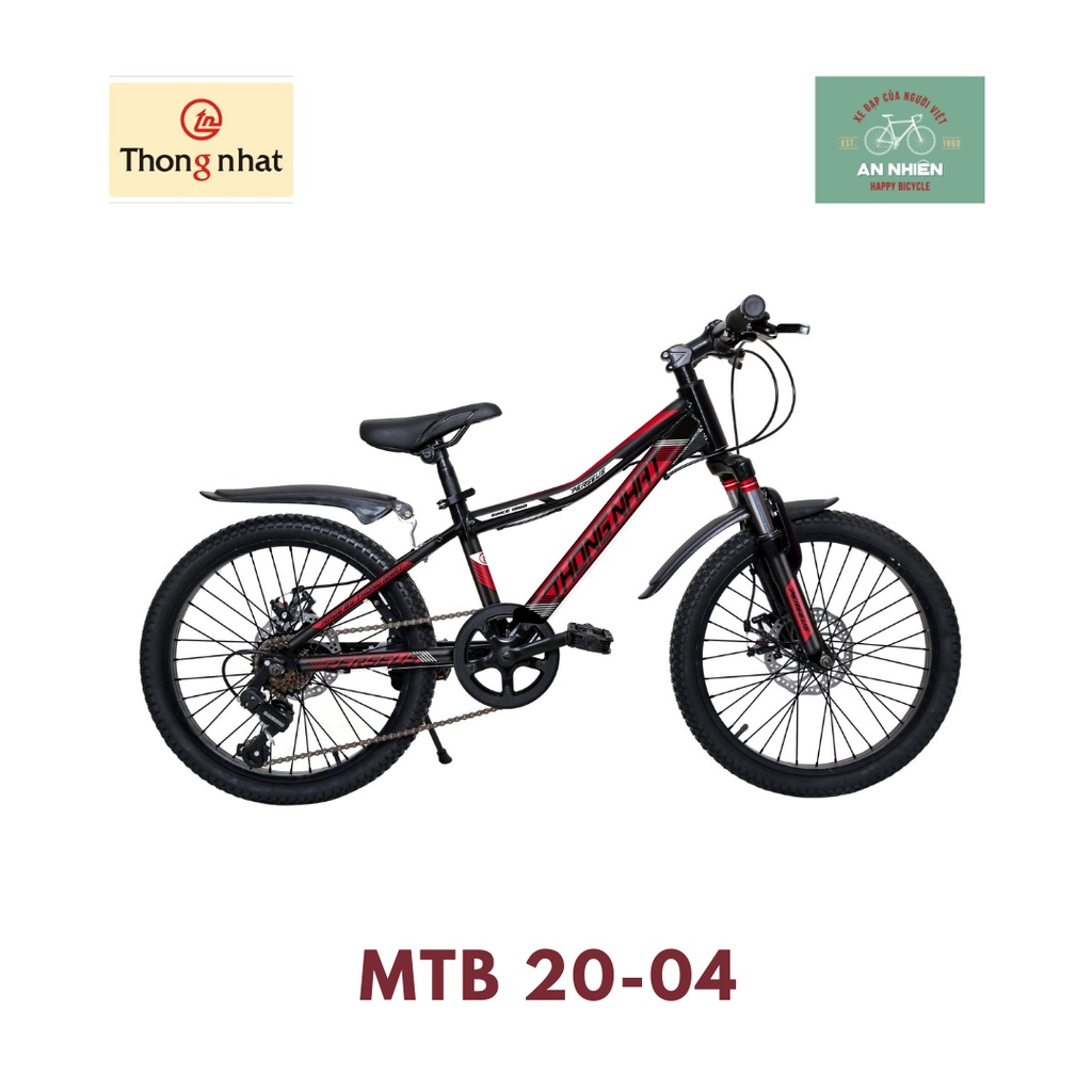 Xe đạp Thống nhất trẻ em địa hình có đề, phanh đĩa 20", MTB 20 - 04