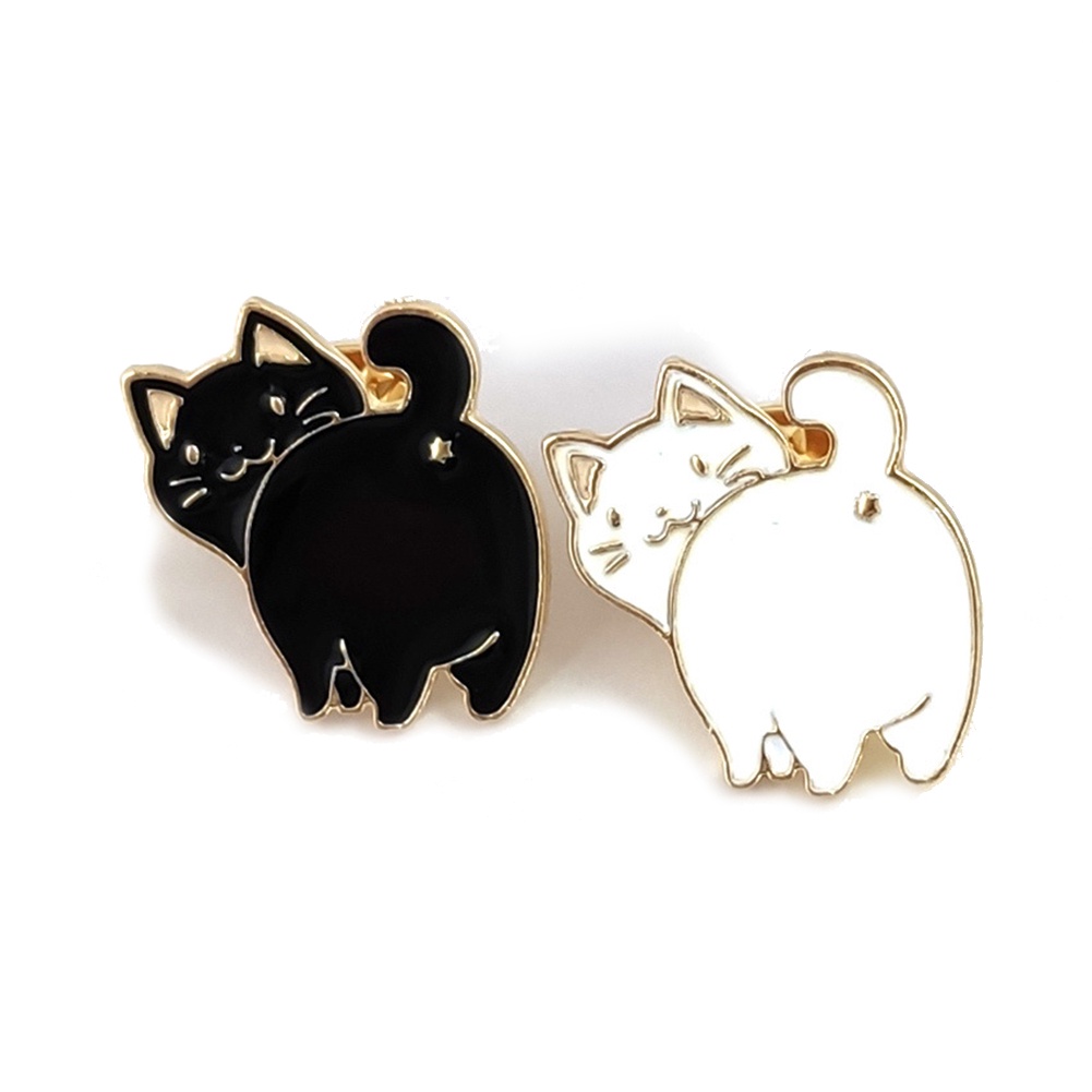 Ghim cài áo kim loại thiết kế động vật hoạt hình dễ thương