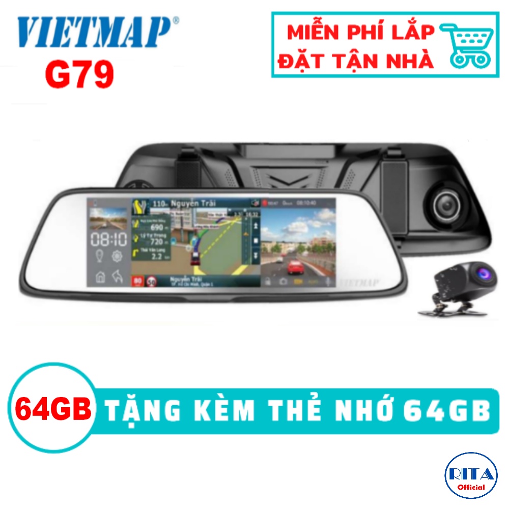 [Miễn Phí Lắp Đặt] Camera hành trình Vietmap G79 [Kèm Thẻ Nhớ 64Gb]