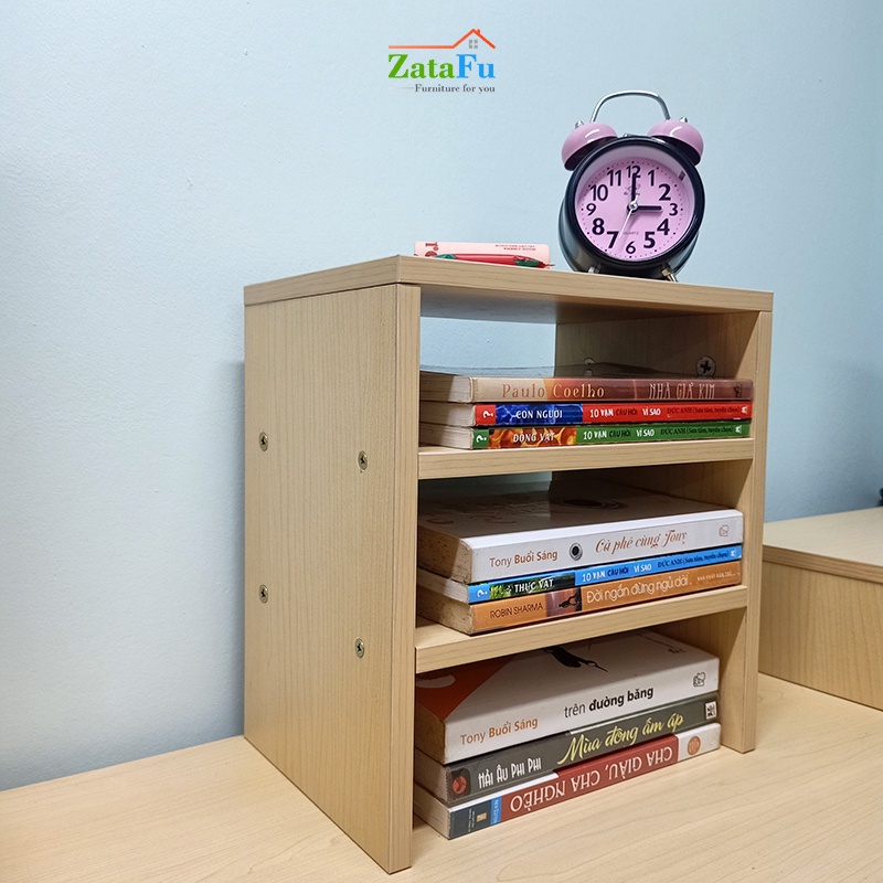 Kệ Sách Gỗ Để Bàn Trang Trí Decor Mini