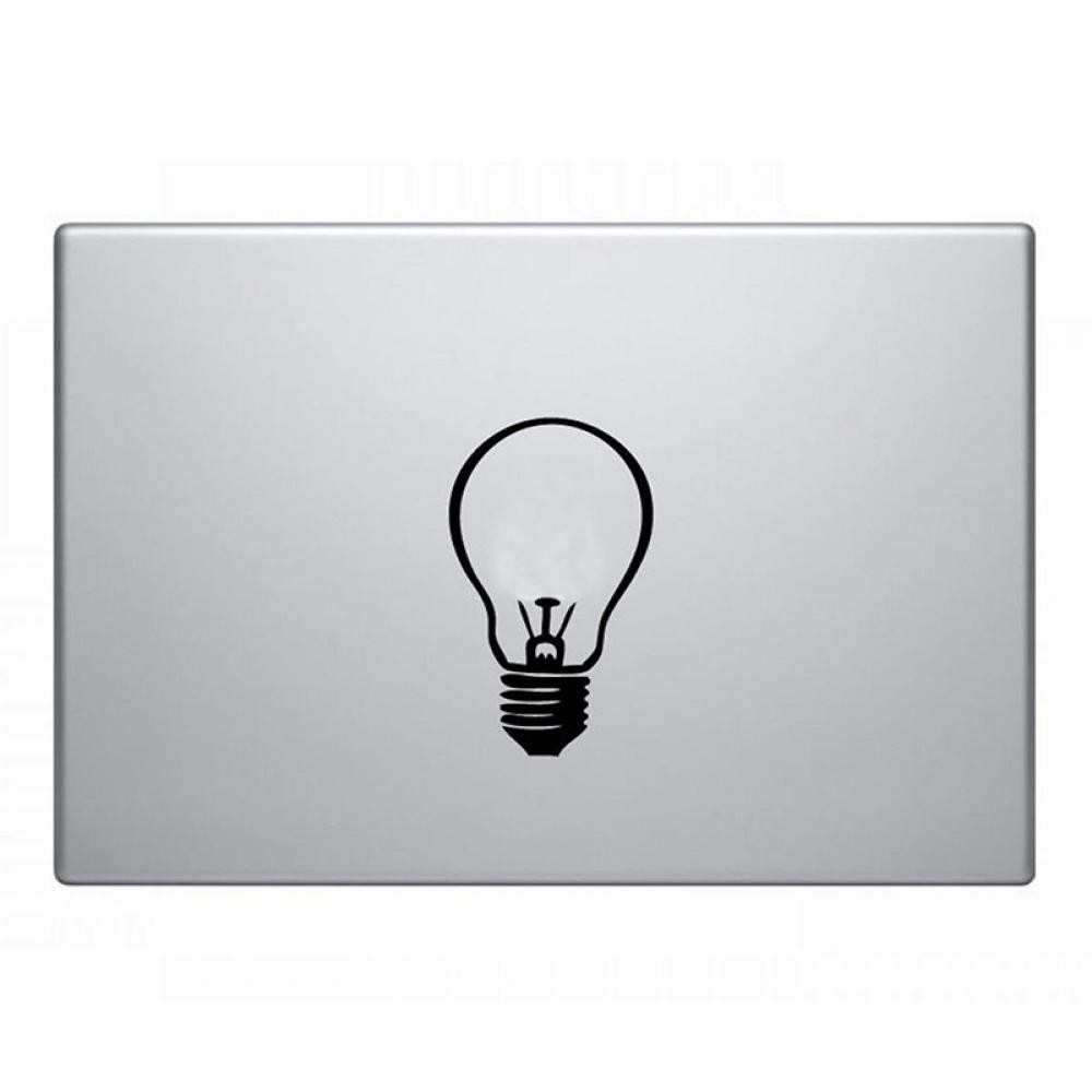 Miếng dán trang trí hình bóng đèn sáng tạo cho Apple MacBook Air/Pro 11" 12" 13" 15" 17"