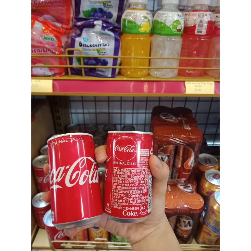 Thùng 30 lon Coca Cola nhí 160ml Nhật Bản