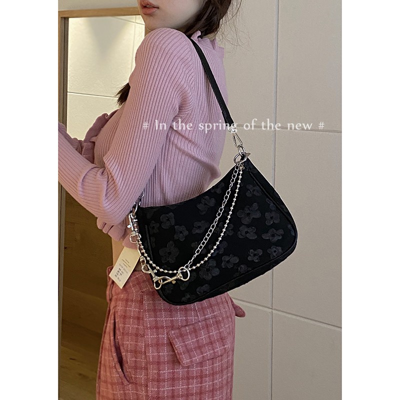 Túi Đeo Vai Vải canvas Họa Tiết Jacquard Thời Trang Xuân Hè Hàng Mới Dành Cho Bạn Nữ 2022