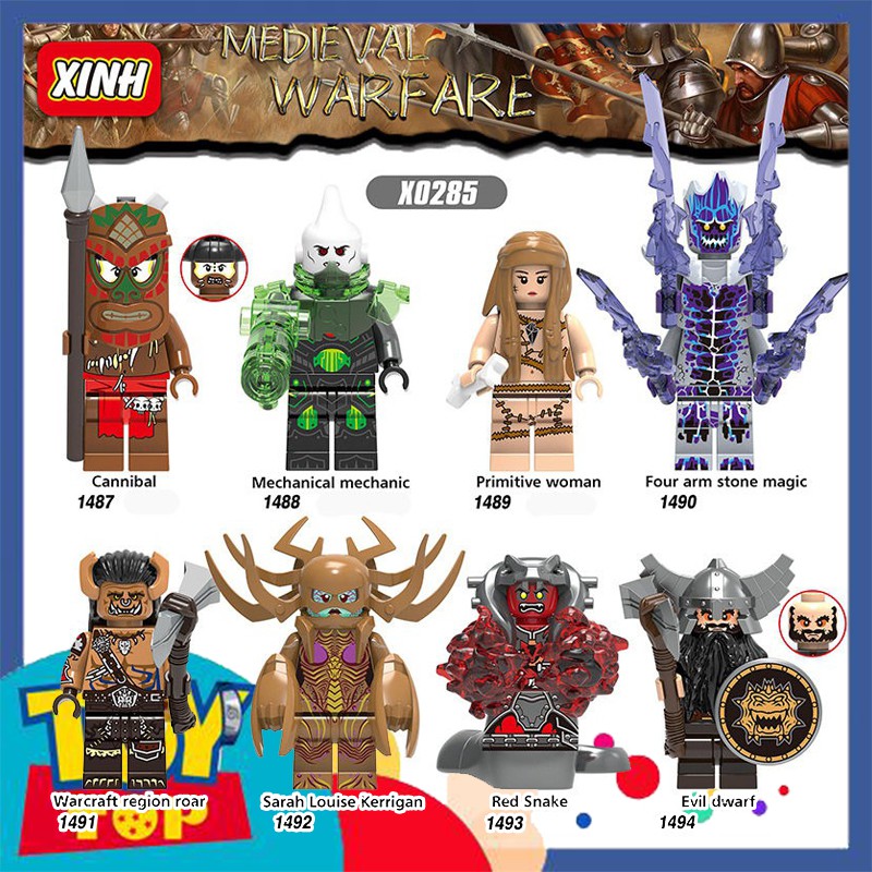 [Có sẵn][Một con] Đồ chơi lắp ráp Minifigures các mẫu nhân vật World Of Warcraft , Starcraft xếp hình X0285 XINH