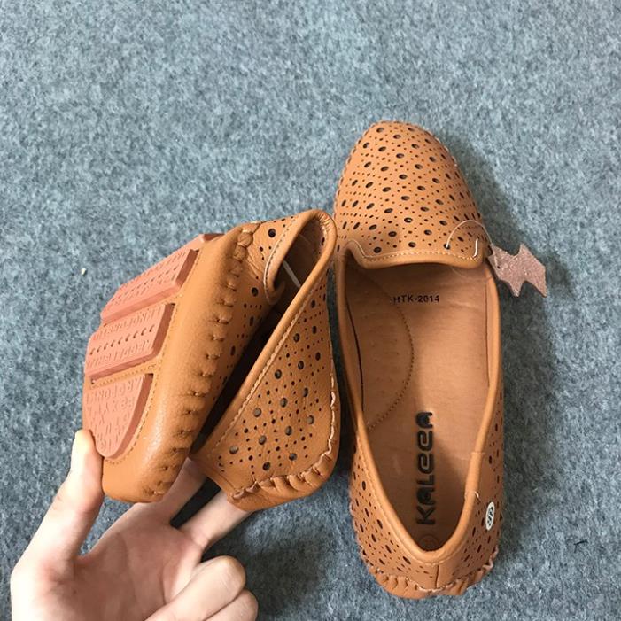 sale 12-12 Giày bệt da bò thật siêu nhẹ phom thúc êm thoát khí Kaleea HTK2014