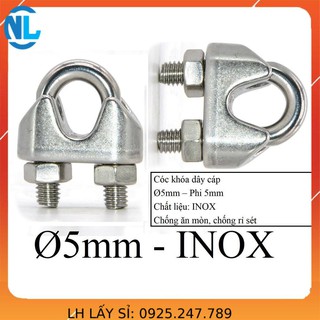 10 cóc khóa cáp ø inox cáp thép giá sỉ thái bình vina