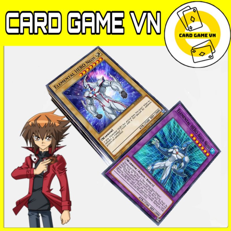 [BÀI IN] Bài YuGiOh - Hộp Thẻ Bài FullBox - Bộ 63 lá bài Elemental Hero của YuKi Judai ( Part 1 ) - Card Game VN