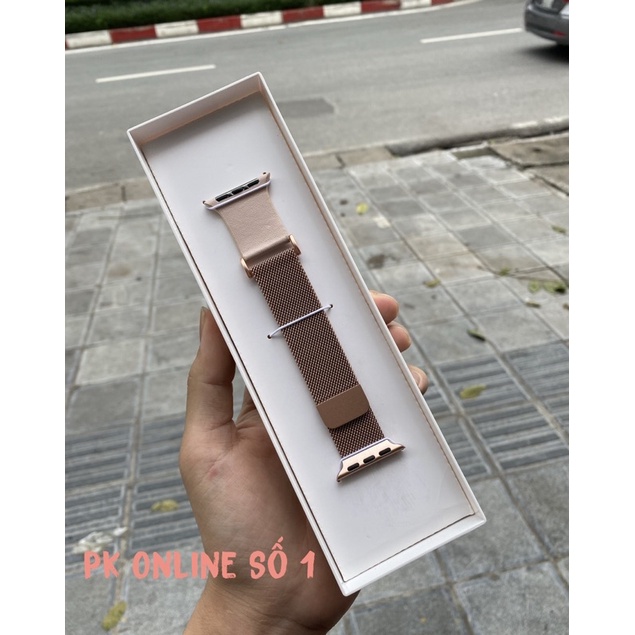 Dây thép Milanese Loop Mix Da COTEetCI [CHỐNG Gỉ Sét] cho apple watch Hàng Chính Hãng