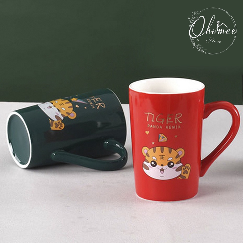 Ly Sứ cao cấp hình con Hổ đẹp, dễ thương