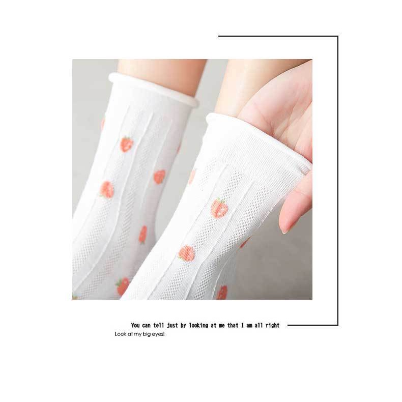 Tất Nữ Nhún Cổ Cao gân tăm Phong Cách Vintage Hàn Quốc TA055