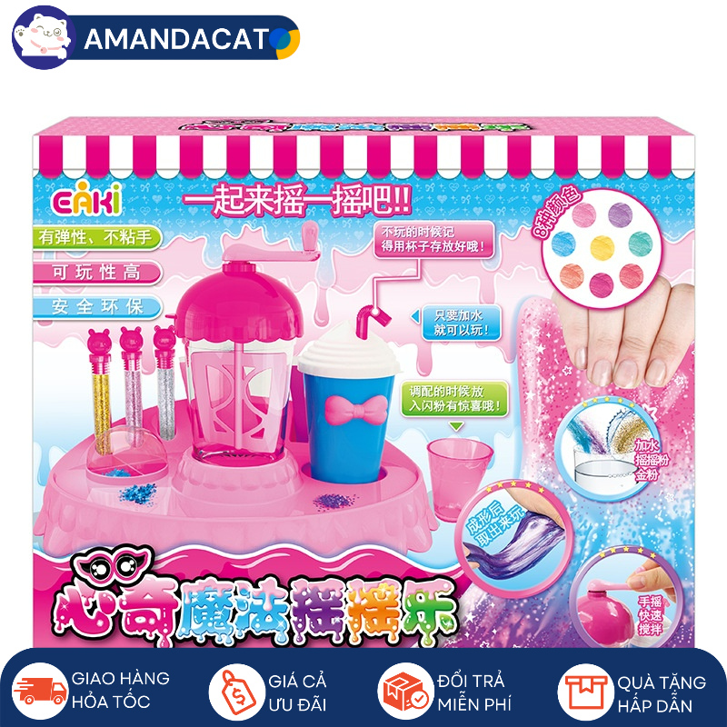 Slime bánh kem kỳ diệu, Đồ chơi nhựa dẻo làm bánh kem, DIY bánh kem EAKI, Đồ chơi làm bánh cho bé