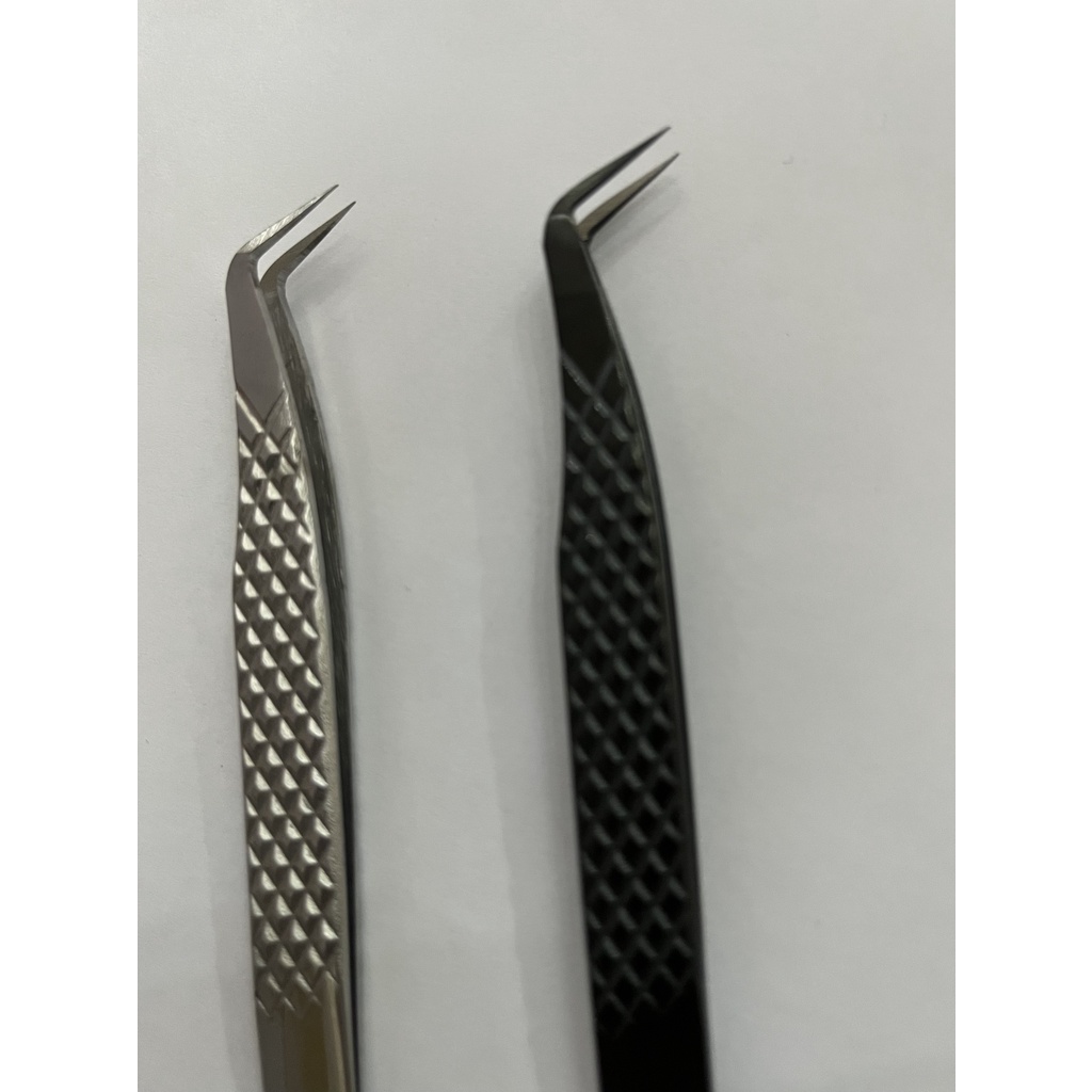 Nhíp nối mi volume pakistan phủ nhám NANO (mũi 12mm)_dụng cụ nối mi_QUYÊN QUYÊN