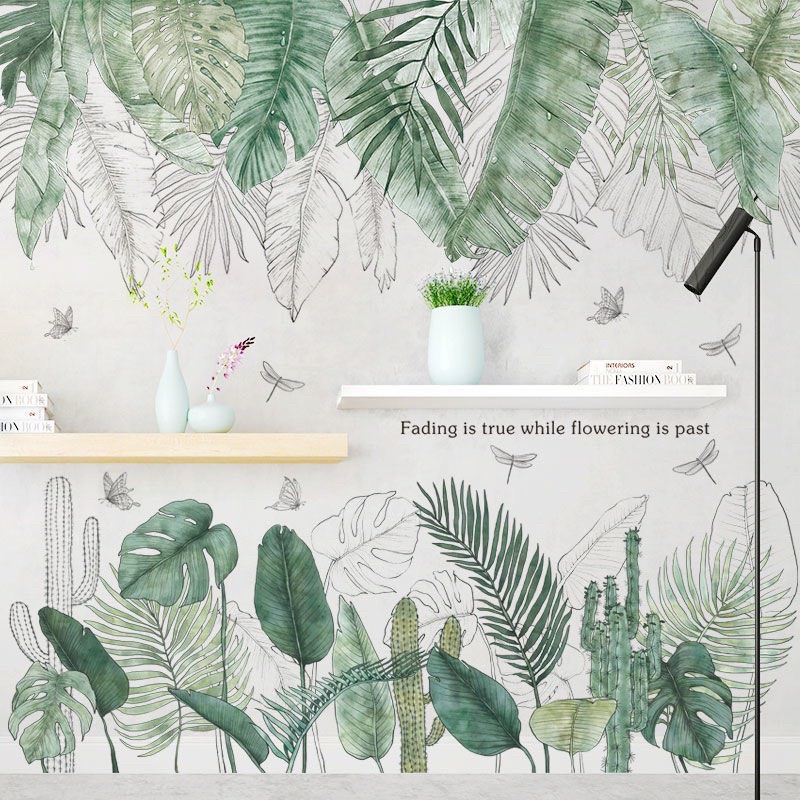 Decal dán tường PHONG CÁCH HÀN QUỐC giấy dán tường decor phong cách thiên nhiên, trang trí phòng
