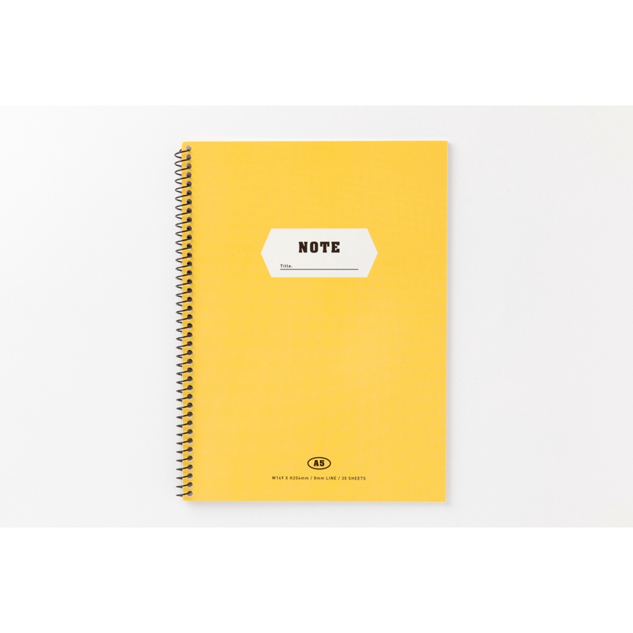 Set 3 Sổ Ghi Chép Lò Xo ARTBOX Hàn Quốc Khổ A5 Màu Vàng