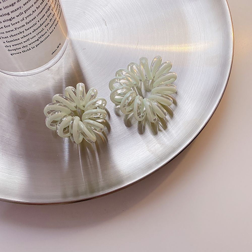 Dây Cột Tóc Lò Xo Co Giãn Nhiều Màu Dễ Thương Phong Cách Hàn Quốc Cho Nữ