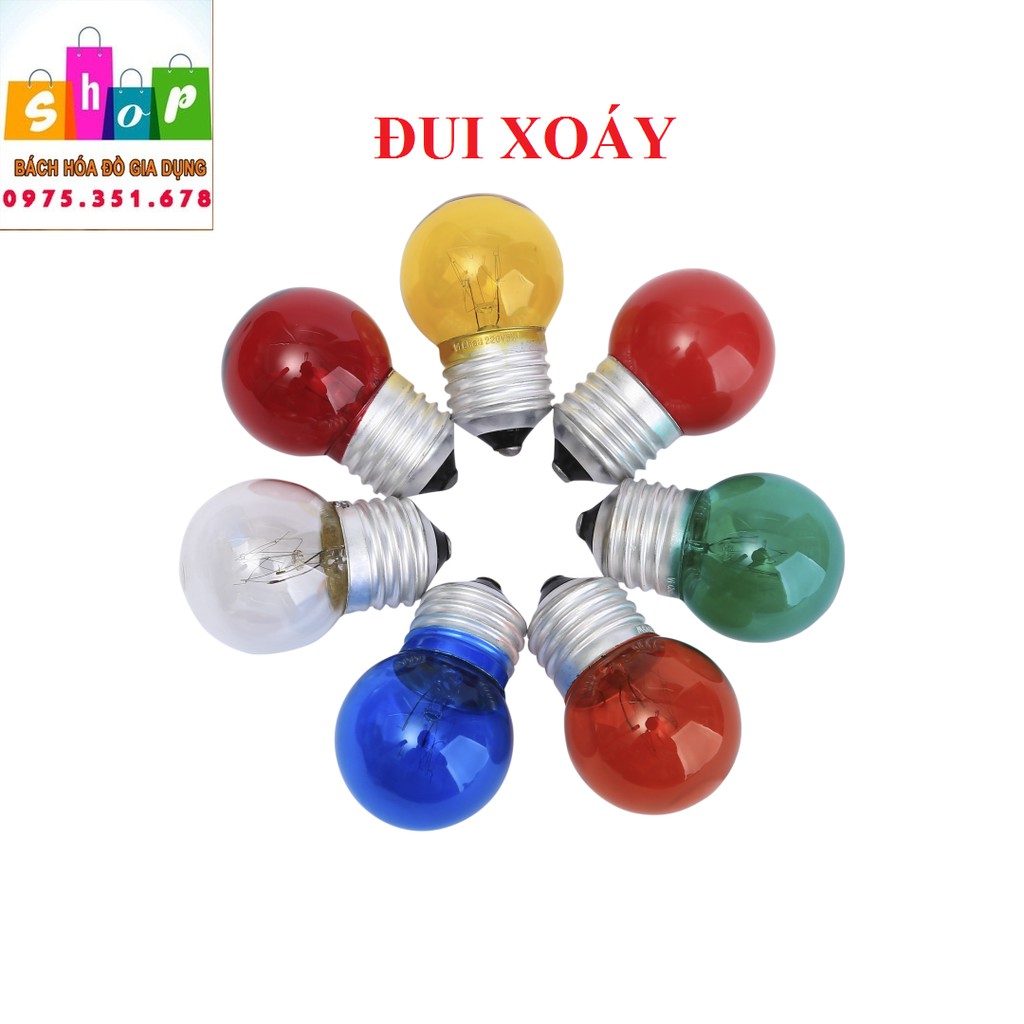 Bóng đèn sợi đốt tròn  Đuôi gài & xoáy E27-Giadung24h