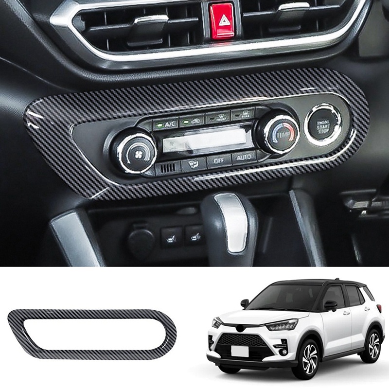 Khung trang trí bảng công tắc điều khiển máy điều hòa trung tâm cho Toyota Raize 2020
