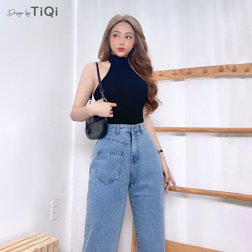 Quần jean ống rộng nữ cao cấp TiQi Jeans B2-195