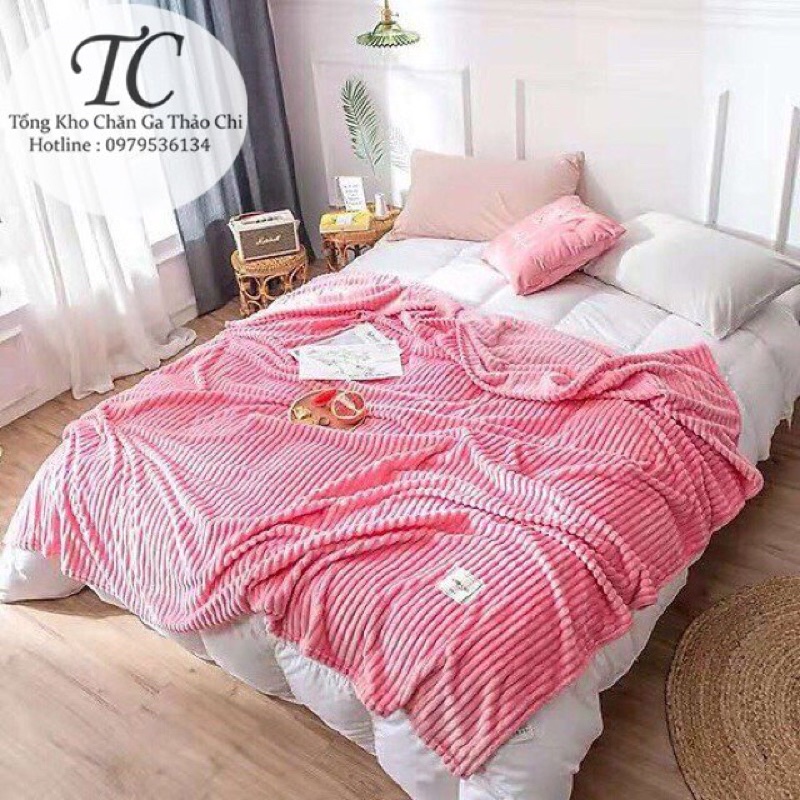 Chăn Tuyết Nhung Tăm Nhập Khẩu Siêu Mềm Mịn - Kích Thước 2m x 2m3