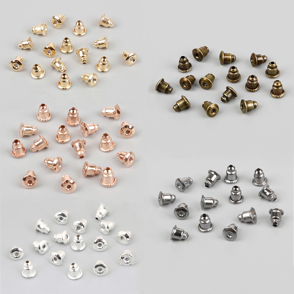Set 200 Nút Bịt Tai Beadia Bằng Nhựa Có 5 Màu Thời Trang DIY