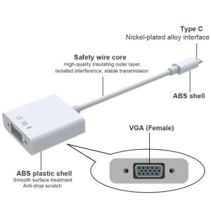 Cáp chuyển Usb Type C sang VGA