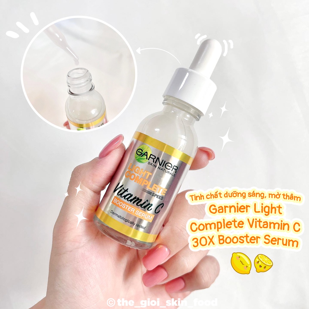 Tinh Chất Dưỡng Sáng Da Mờ Thâm Ngăn Mụn Garnier Light Complete Vitamin C & Skin Naturals Bright Complete Anti-Acne 30ml