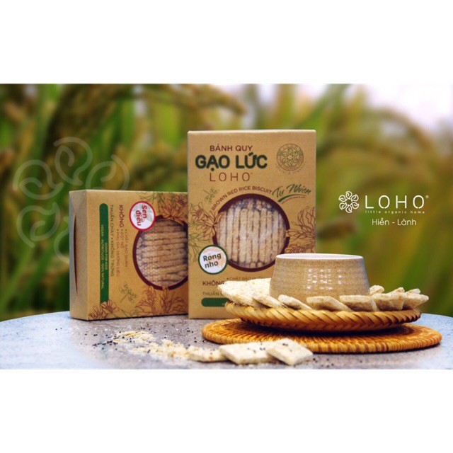Bánh quy gạo lứt tự nhiên Loho - 380gr
