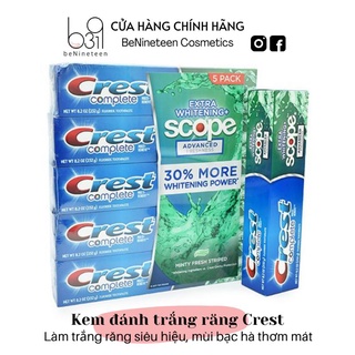 [MỚI] Kem Đánh Trắng Răng Crest Complete Extra Whitening Scope Advanced Freshness 232g
