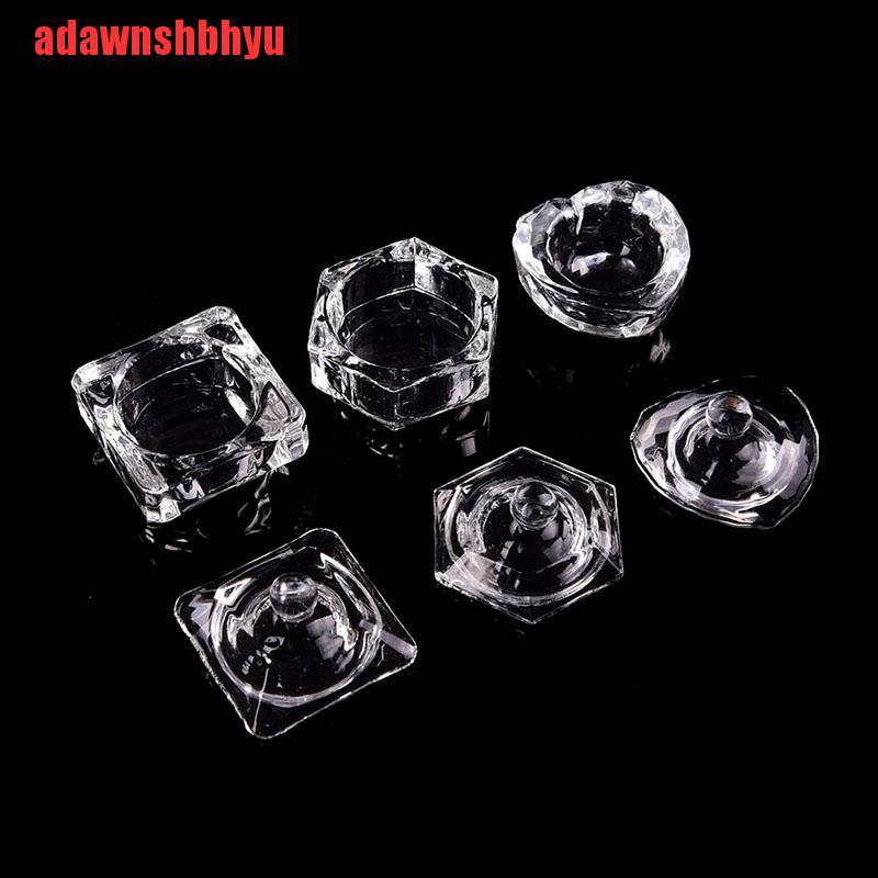 Cốc Thủy Tinh Đựng Dung Dịch Làm Móng Nghệ Thuật Giá Đỡ