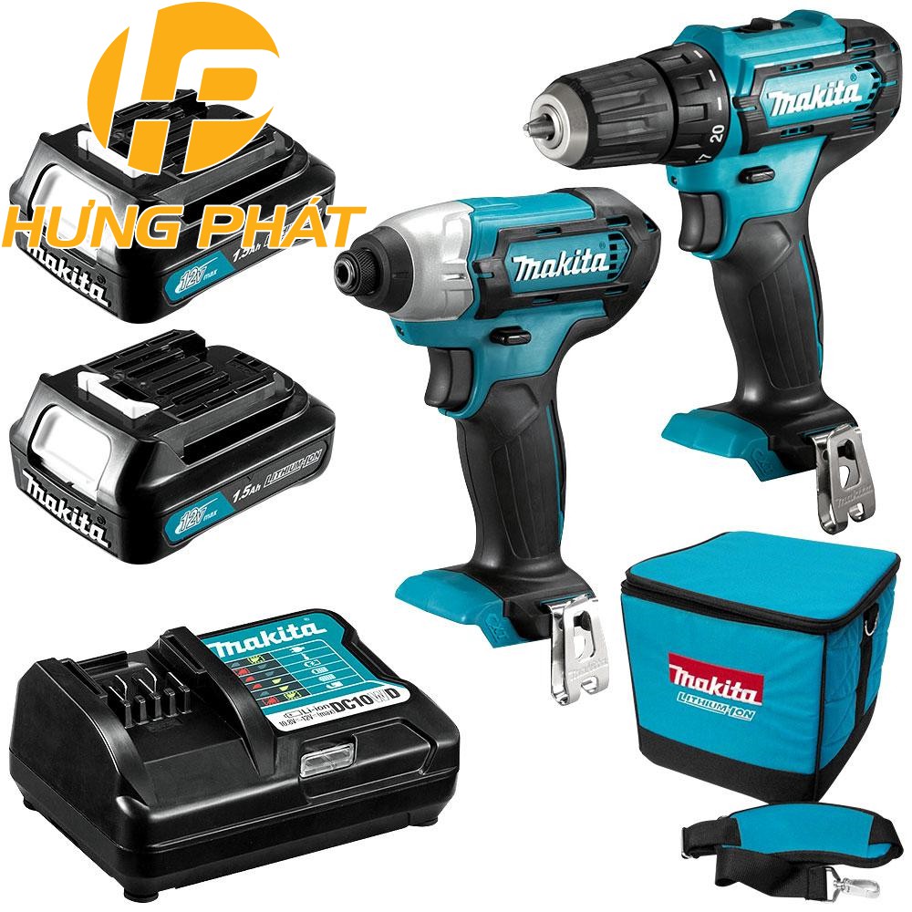 Bộ máy khoan vặn vít dùng pin Makita CLX224S (12V)