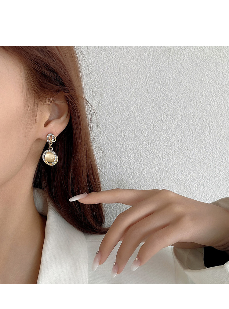 MOCHASHUBông tai mạ bạc 925 phong cách hàn quốc dành cho nữ