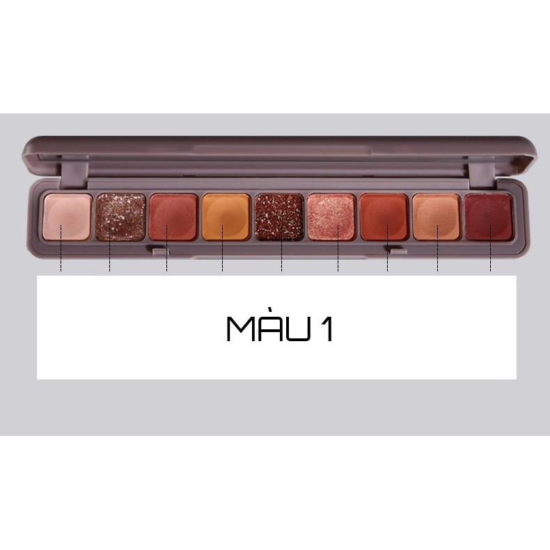 Phấn mắt Lameila 9 ô Colour geometry eyeshadow hàng nội địa Trung | WebRaoVat - webraovat.net.vn