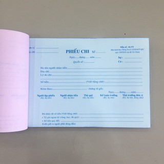 Phiếu chi 3 liên - Combo 10 cuốn - 13 x 19cm