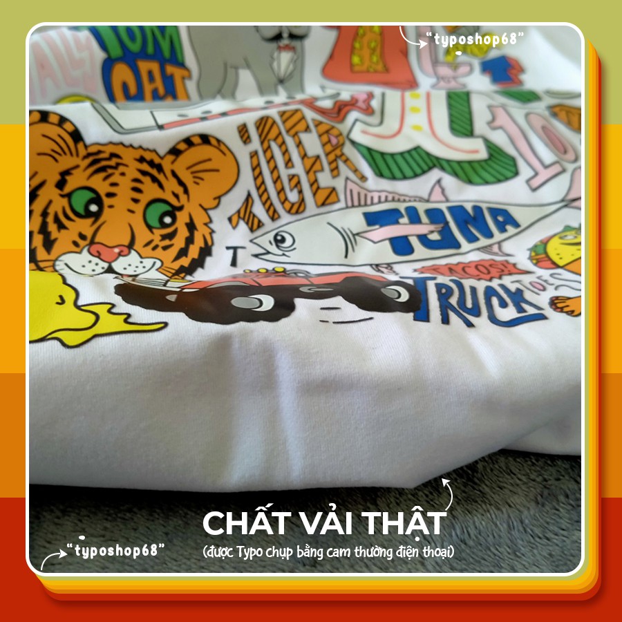 Áo thun unisex - Áo phông tay lỡ, form rộng, dáng unisex, họa tiết độc đáo TYPO shop | BigBuy360 - bigbuy360.vn