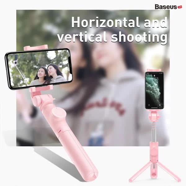 Gậy chụp ảnh tự sướng Bluetooth Tripod Baseus SUDYZP-E01 gậy selfie cao cấp có điều kiển từ xa chắc chắn