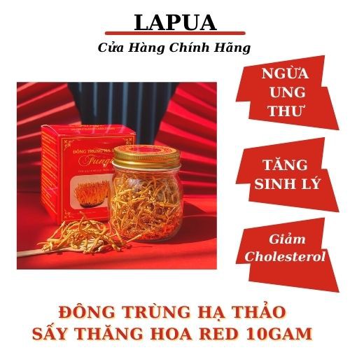 Đông Trùng Hạ Thảo Sấy Thăng Hoa RED 10GAM Dược Thảo Fungi