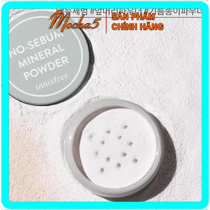 Phấn phủ bột khoáng INNISFREE NO SEBUM MINERAL Powder kiềm dầu mịn da tự nhiên [Nhiều màu] | WebRaoVat - webraovat.net.vn