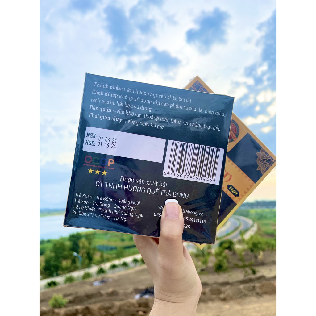 Nhang Vòng Trầm 24 Giờ, Hương Quế Trà Bồng