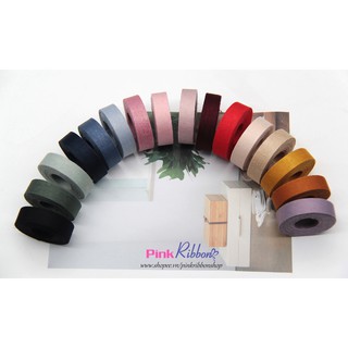 *(GIÁ 2 MÉT) Ruy băng gấm cao cấp size 25-38mm làm nơ tóc, trang trí DIY, decor, gói quà, gói hoa, phụ kiện may mặc
