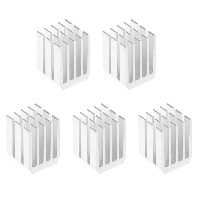 5Pcs/Set 9*9*12mm Aluminum Cooling Heat Sink Chip RAM Radiator Heatsink Cooler | BigBuy360 - bigbuy360.vn