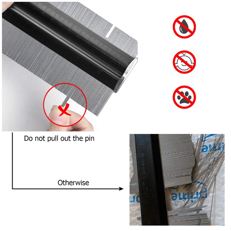 Dụng Cụ Đo Đường Viền Gỗ 6 Inch Chuyên Dụng