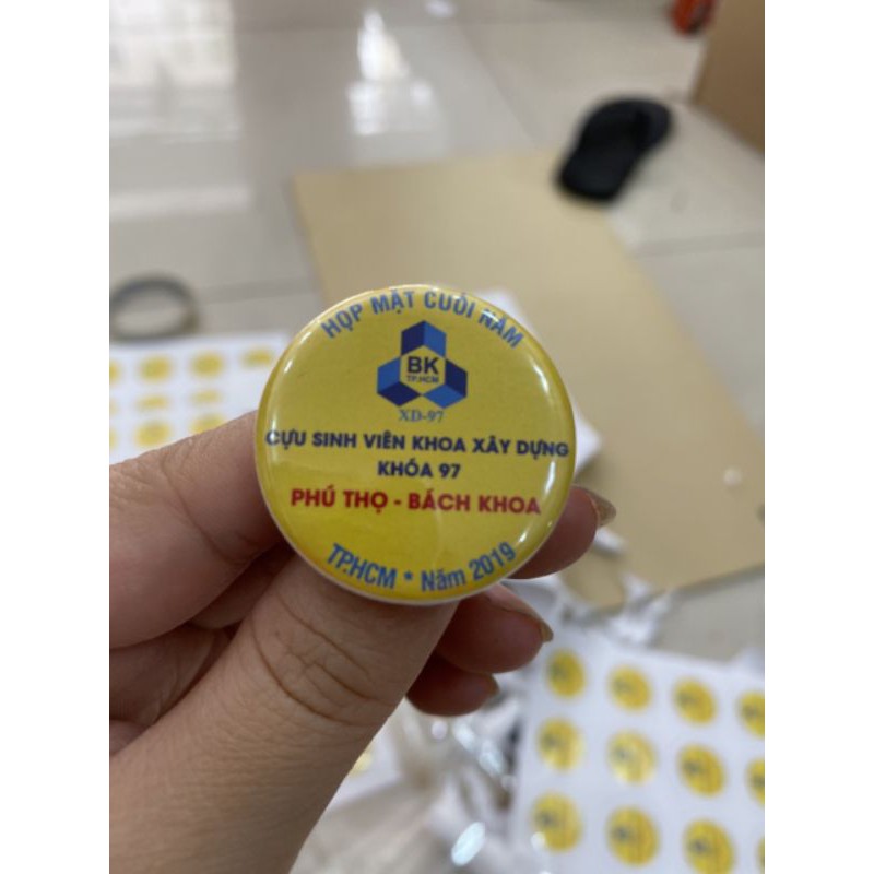 Phôi huy hiệu 3.2cm, phôi huy hiệu cài balo, cài áo