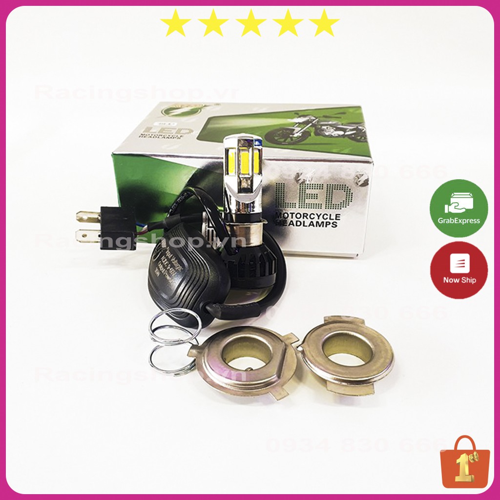 Đèn Led Xe Máy LEDVNRACING Đèn Pha Trợ Sáng RTD 🌞 Siêu Sáng 🌞 Quạt tản nhiệt gắn cho xe ga xe số ( GIÁ 1 BÓNG )